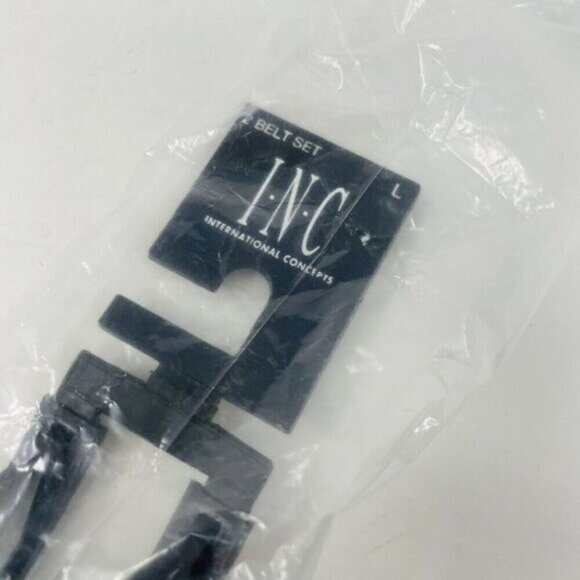 INC International Concepts Women Size Large 2-for-1 Solid Skinny Waist Belts $35 - Picture 6 of 6